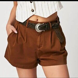 Free People Billie Chino Cigar Women's Shorts Size 10 SKU#C24107